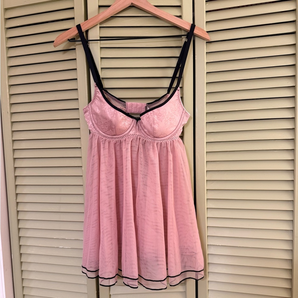 NWT Victorias Secret Pink Babydoll Lingerie Dress